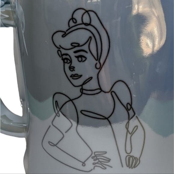 Disney Cinderella glass slipper topper mug by Rae Dunn NEW - Picture 3 of 7
